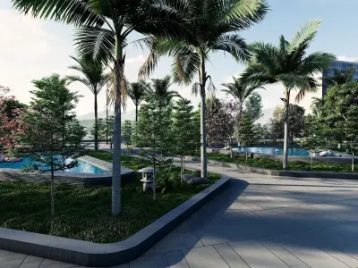 Syrac Park Exterior Design 3D model