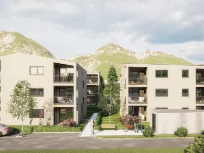 Several residential buildings in the Tyrolean Alps 3D model