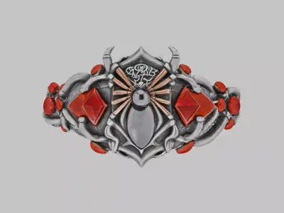 Sci-fi Ring Low-poly 3D model