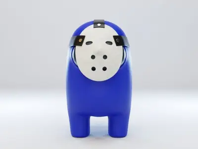 Among Us Hockey Mask Character  3D model