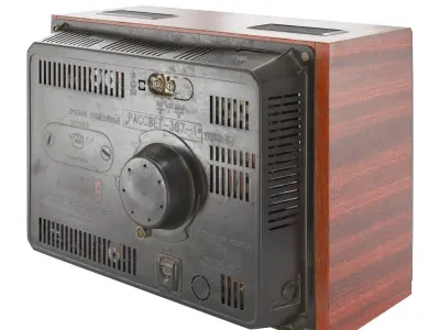 Vintage TV Rassvet 307-1 3D model