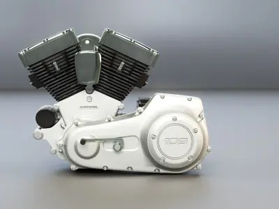  v2 Air-Cooled V-Twin Motorcycle Engine 
