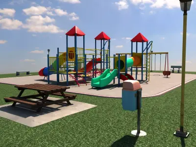 Scenic Playground 3D model
