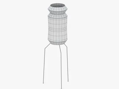 1456 - Floor Lamp Low-poly 3D model