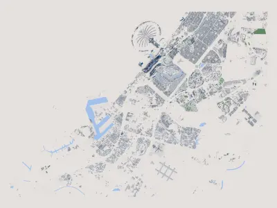 Dubai City United Arab Emirates 3D model