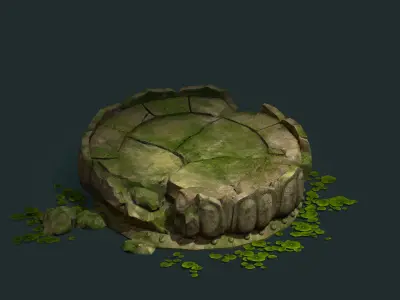 Kasyapa Buddha - Lotus Block 01 3D model