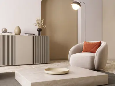 Interior Living Room Scene 14 3D model