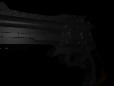 Sci-Fi model gun 3D model