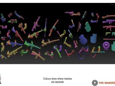 Misc - Trench Crusade Arms 2 3D print model