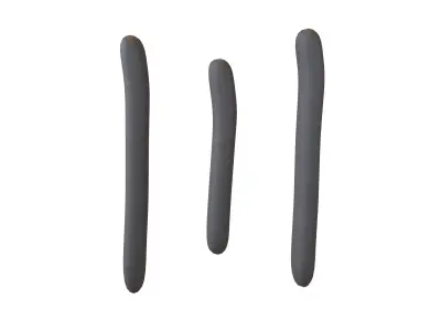 Suzhou Numerals Three V1 001 Low-poly 3D model