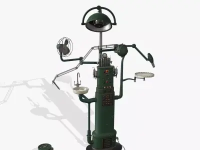 Rathbone Dental Unit Low-poly 3D model