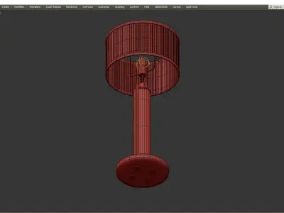 Castro Manhattan Table Lamp Low-poly 3D model