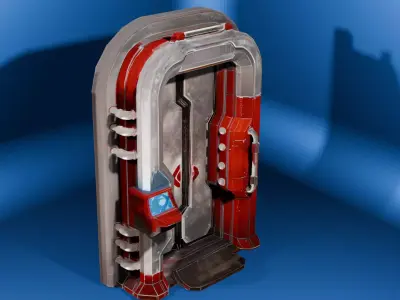 Quantum Rift Door Low-poly 3D model