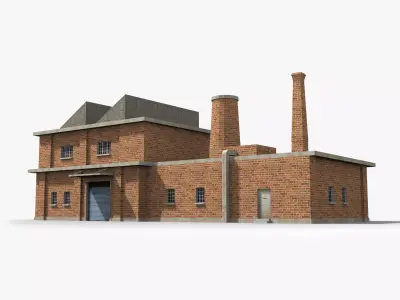 Factory xx18 Low-poly 3D model