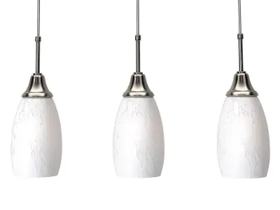 Peak Collection Three Lights Pendant Fixture 3D model