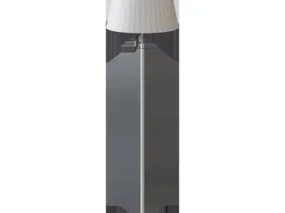  NYFORS Floor lamp nickel-plated white 3D model