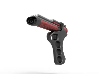 Pistol from the movie The Black Hole 1979 3D model