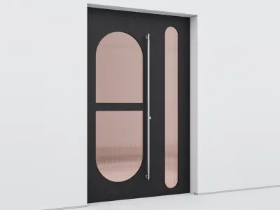 Aluminium door 325 3D model