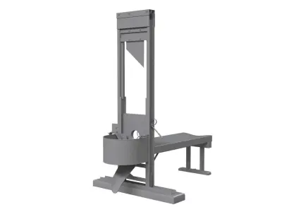 Pankrac nacist guillotine 3D model