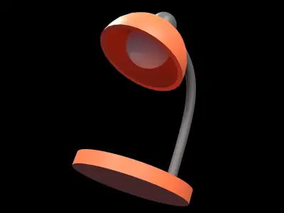 study lights Low-poly 3D model