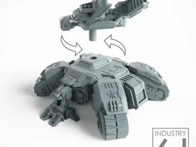 Siege Tank 3D print model