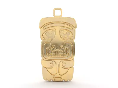 Maori pendant jewelry 01 3D print model