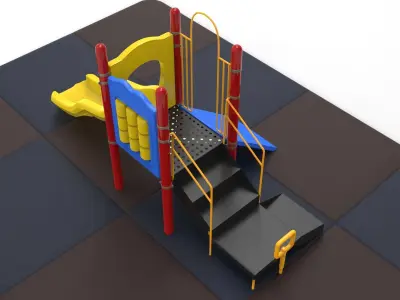East Child Slide 3D model