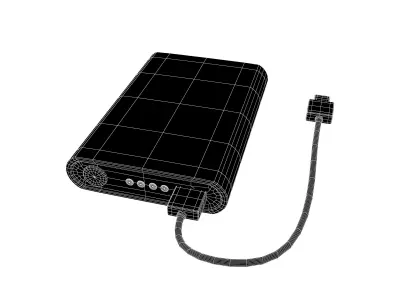 Power Bank Icon v1 004 Low-poly 3D model