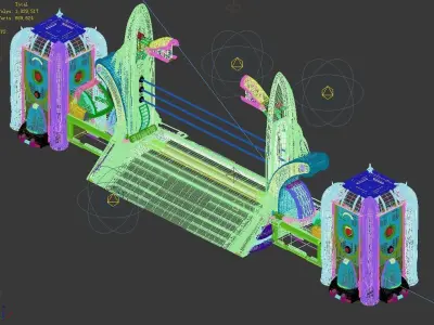 Space Station - City Gate 01 3D model