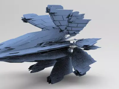 Halo Forerunner Inspired Energy Pilon Generators 8 3D model