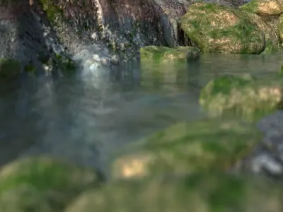 REALISTIC NATURE RIVER PROJECT  3D model