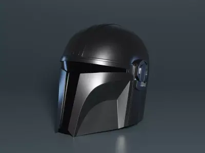 Mandolorian Helmet Din Djarin 3D print model