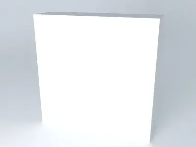 White cabinet Free 3D model