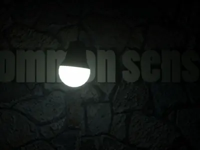 3D intro light bulb template  3D model