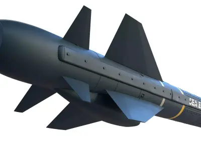 BAe Sea Eagle anti-ship missile 3D model