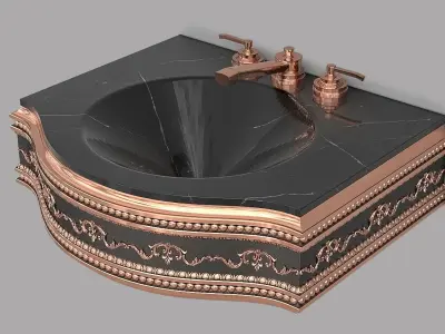 Classic Wash Basin 9 3D model