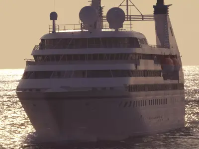 90s Luxury Cruiseship Legend - High Detail 3D model