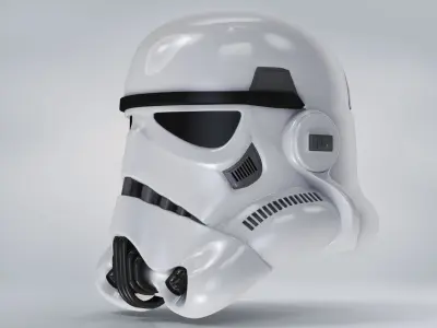 StormTrooper Helmet Low-poly 3D model