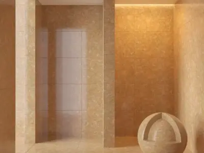 Marble wall 07 3D model