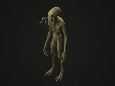 Alien Creature - Game Ready 3D Model Rigged and Animated 3D model