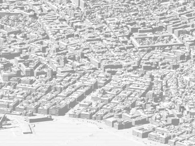 Trieste City Center 3D model
