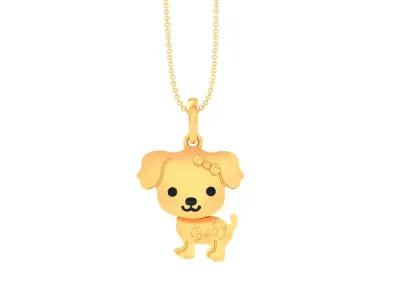 Kids Pendants 3dm STL OBJ FBX Renders Details 3D print model 9