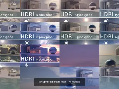 10 Spherical HDR map Texture