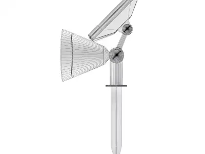 Sun Powered Exterior Halogen 3D Model 3D model