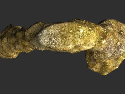 Small Arch - Lichen Low-poly 3D model