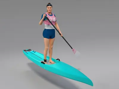  Female Sup Racer Animated HQ Standard License 
