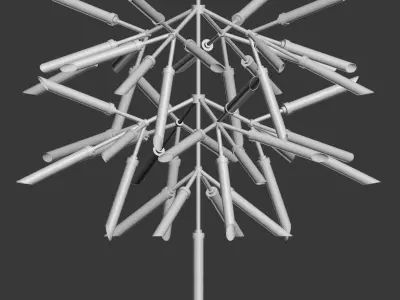 Suspension lights Spur Grande Chandelier  3D model