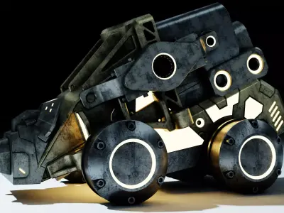 sci-fi vehicle 3D model by Abbadon-Abyss - PBR