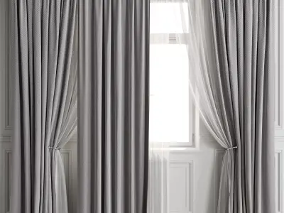 Curtain Set 497C 3D model