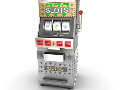 A slot machine or gamble machine 3D model
